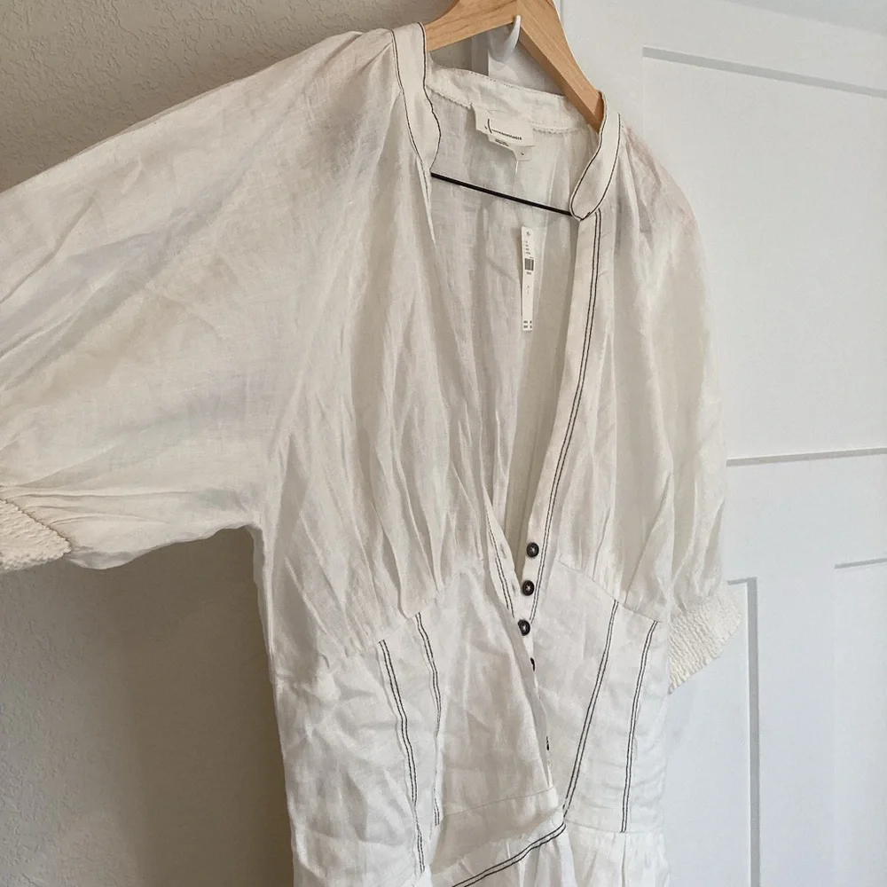 ❌Sold-Anthropologie V-Neck Corset Dress - Picture 6 of 15